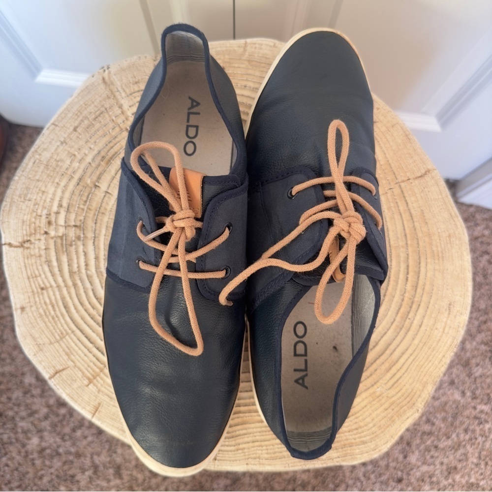 Aldo Adric Navy Men's Low Lace-Up Sneaker Size 10 - Picture 6 of 8